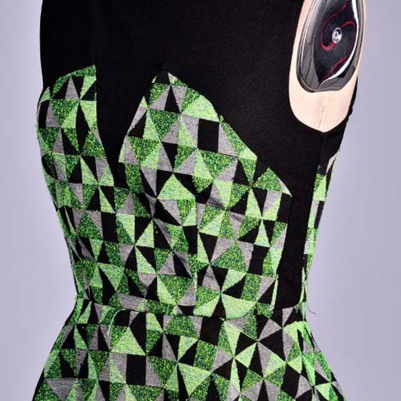 Geometric A-Line Dress - Picture 2 of 4